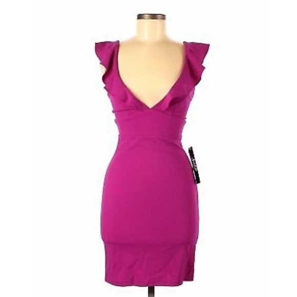 NWT Jump Apparel from Nordstrom Magenta Flirty Dress - Picture 1 of 9
